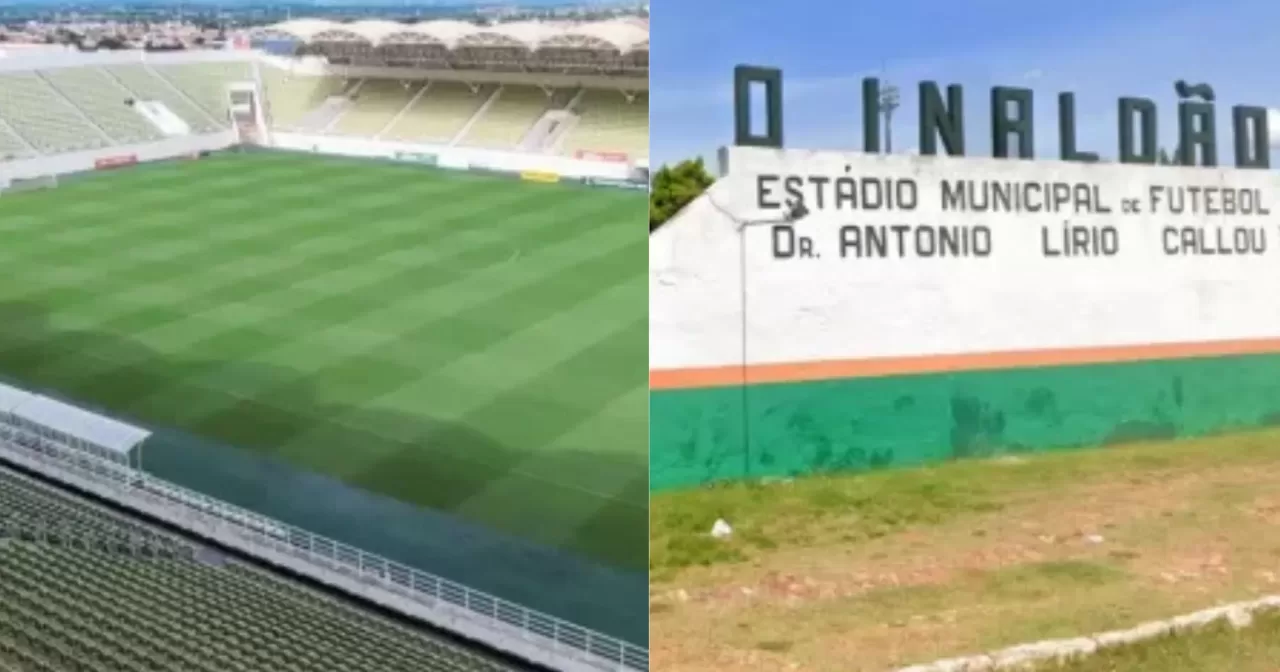Foto: Montagem Arena Romeirão e Estádio Inaldão